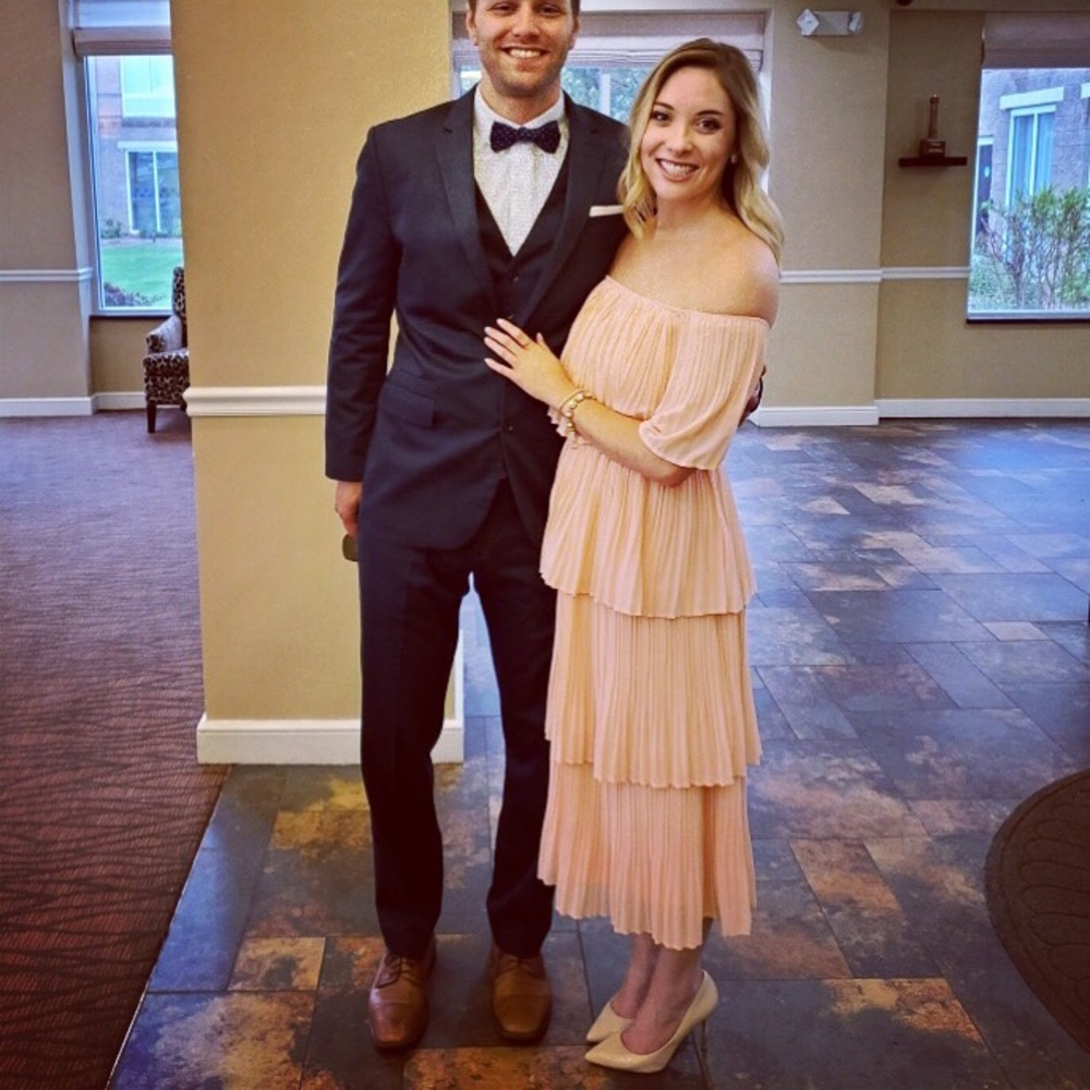 Pink tier dress